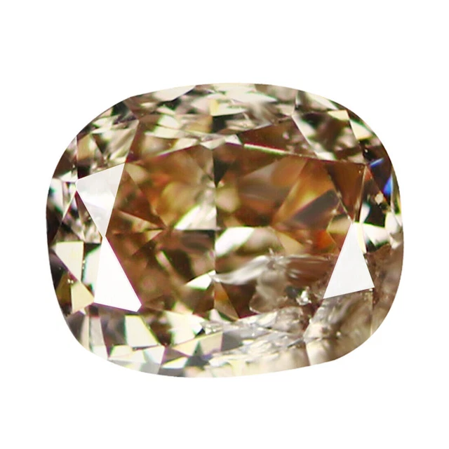 0.12Ct Fabulous Octagan cut 2 x 2 mm Sparkling Pink Fire 100% Diamant Naturel