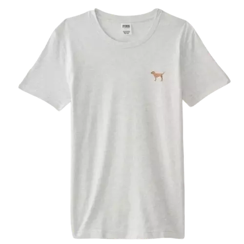 Victorias Secret Pink Gold Sequin Dog Logo Bling T Shirt Gray Xs S M L Xl Nwt 2