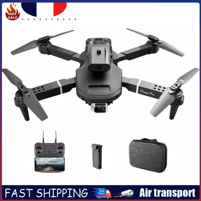 Drone Pliable 1080P HD Double Caméra FPV RC Quadcopter avec Batterie (Noir) FR