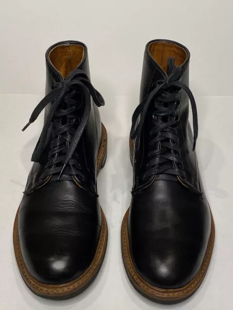 ALLEN EDMONDS HIGGINS MILL black Leather Boots Size 8.5 D.
