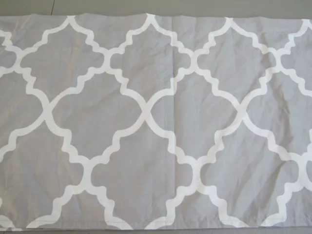 Sweet JoJo Designs Window Valance gray white nwop #331