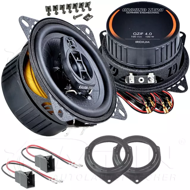 GROUND ZERO LAUTSPRECHER für OPEL CORSA D 2006-2014 Heck Hinten Koax 100W #AGP7