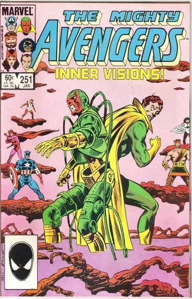 The Avengers Comic Book #251, Marvel Comics 1985 VERY HIGH GRADE UNREAD NEW