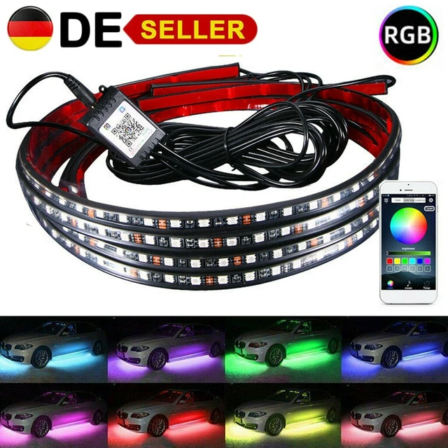 Illuminazione sottoscocca auto 7 RGB strisce LED luce atmosfera lampada app control