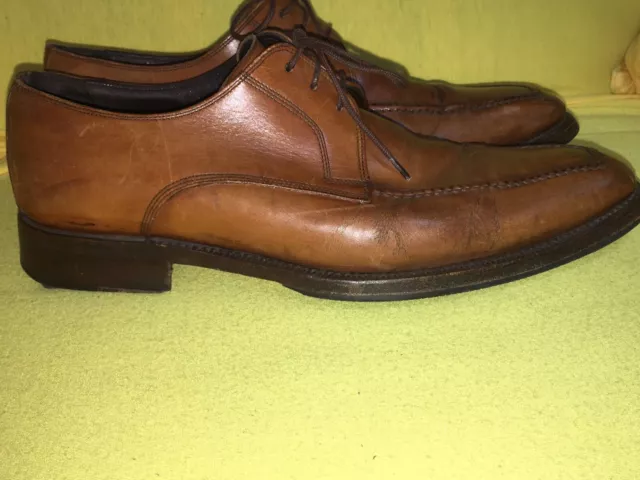 Allen Edmonds Brown Leather Apron Toe Oxfords Dress Shoes Men's 8.5