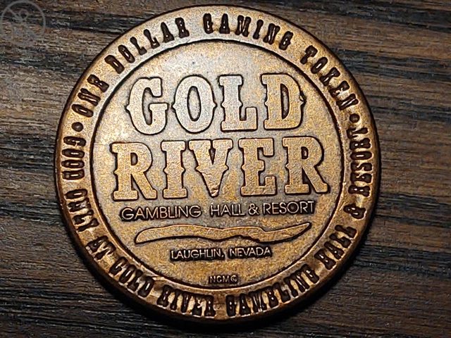 1992 Collectors Edition Gold River Gambling Hall & Resort NV $1 Gaming Token