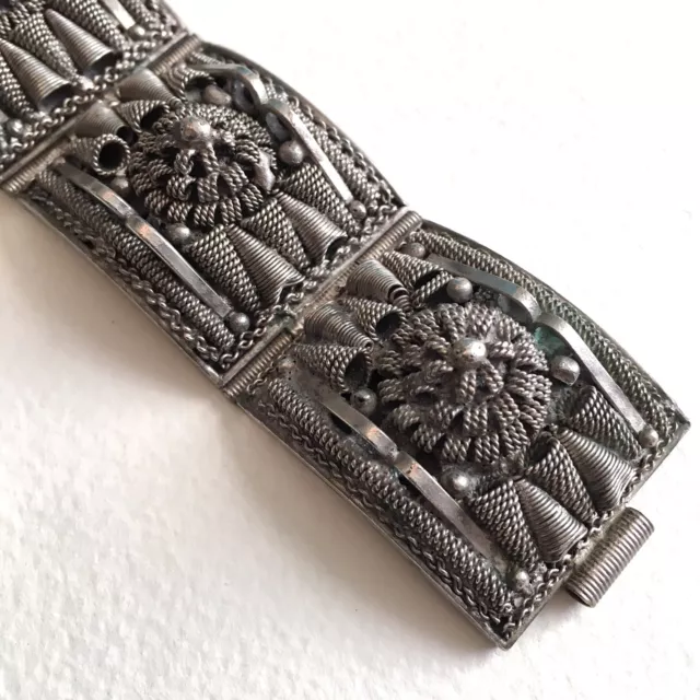 Antique Berber Silver, Kabyle Ethnic Bracelet? Tribal Angle Silver Watermark 2