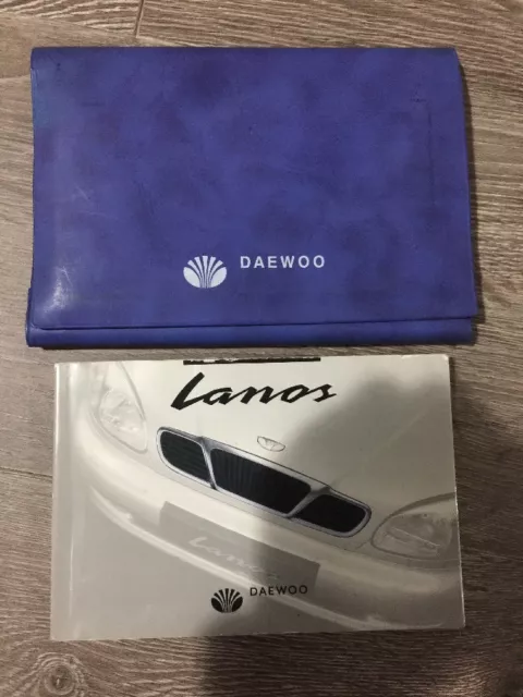 #16 Daewoo Lanos Owners Instruction Manual Drivers Handbook / Folder Book Pack