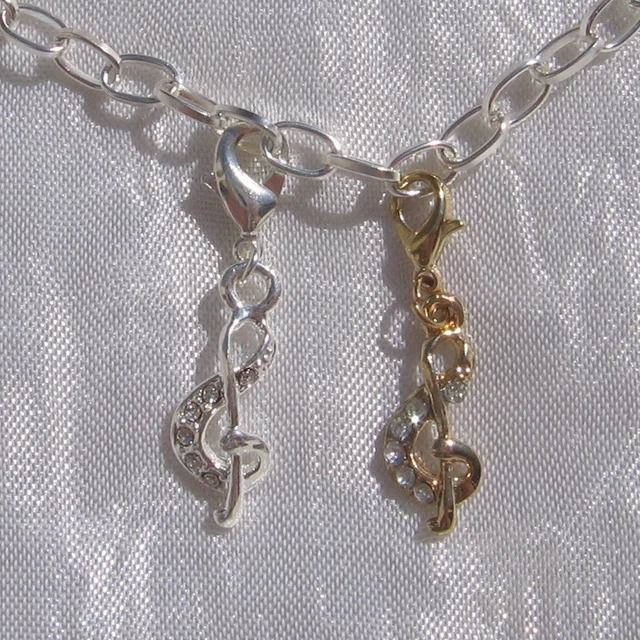Breloque Charm Argentée 'Claire' - Pour Bracelet Ou Collier, 1 à 5 Pièces En Métal
