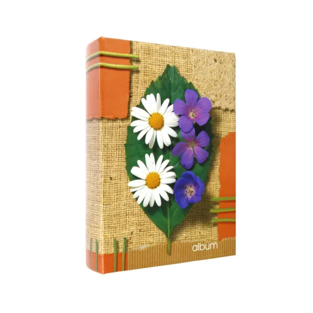 Álbum de fotos floral tropical estilo Tiki vintage para impresiones de 4x6" contiene 100