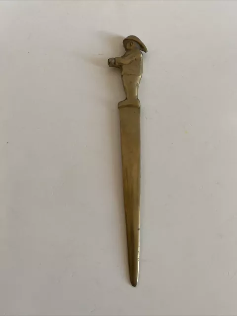 Letter Opener - Handmade of Solid Brass, Desk Accessory Vintage Sailor 8”