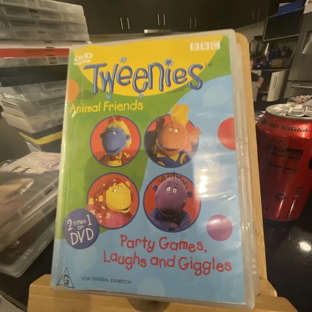 TWEENIES ANIMAL Friends / Party Games, Laughs And Giggles (DVD, 1998) Region 4 £13.79