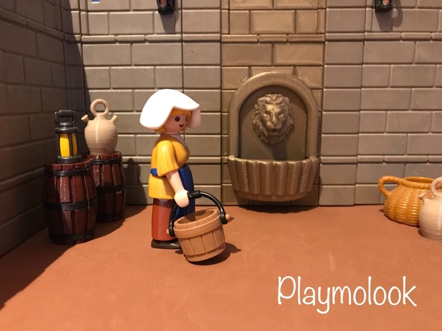 Forgia Da Fabbro Medievale Artigianale Per PLAYMOBIL | Scenografia Country | Pezzi Personalizzati