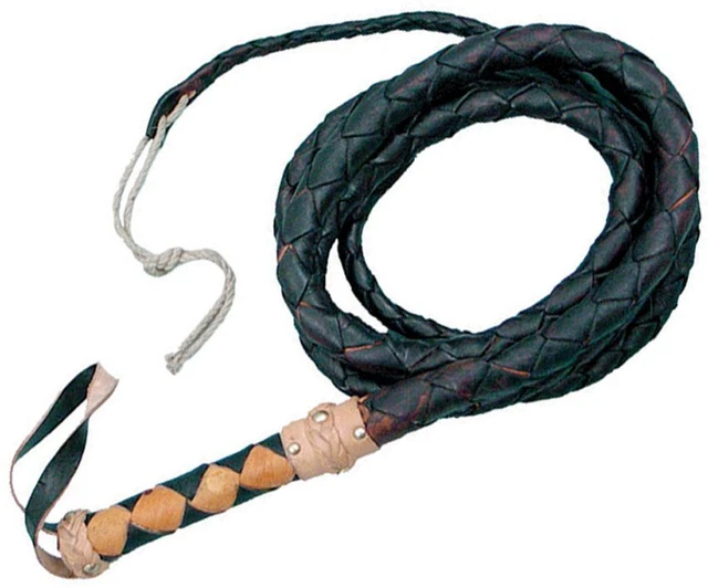 Denix Large Top Grain Bullwhip Black And Tan Spanish Leather Construction- OC003