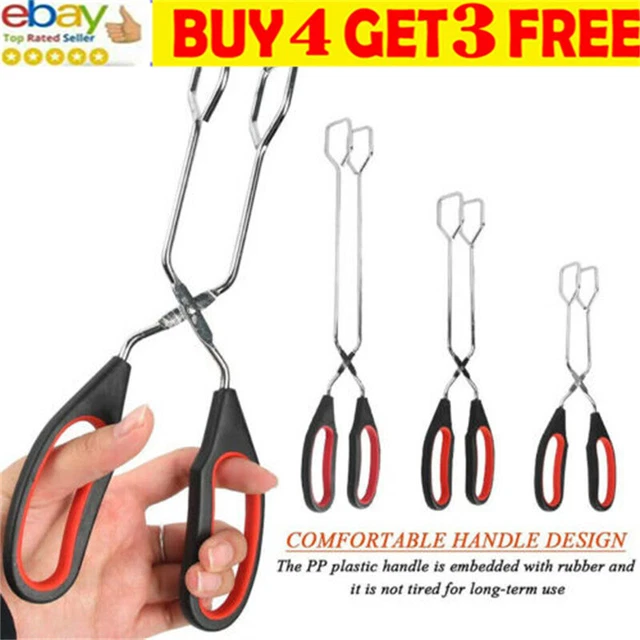 Long Handle Food Forceps Kitchen Scissor Tongs Cooking Baking Bread Food Tong li