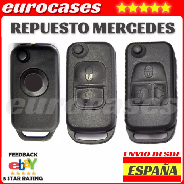 Carcasa Llave Mercedes Clase A E C S G Con Espadin 2 Y 3 Botones