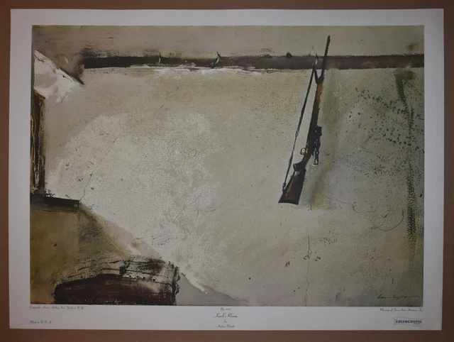 Andrew Wyeth Collograph Print 'Karl's Room" Andrew Wyeth Collograph Print 'Karl's Room"
