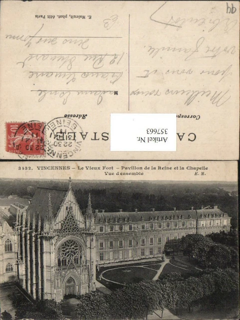 357663,Ile-de-France Val-de-Marne Vincennes Le Vieux Fort Pavillon de la Reine e