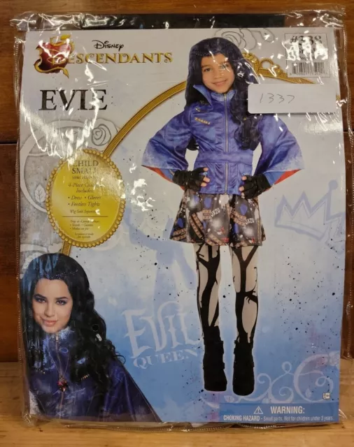 Disney Descendants Evie Original Halloween Costume Small 4-6 Dress Gloves Tights