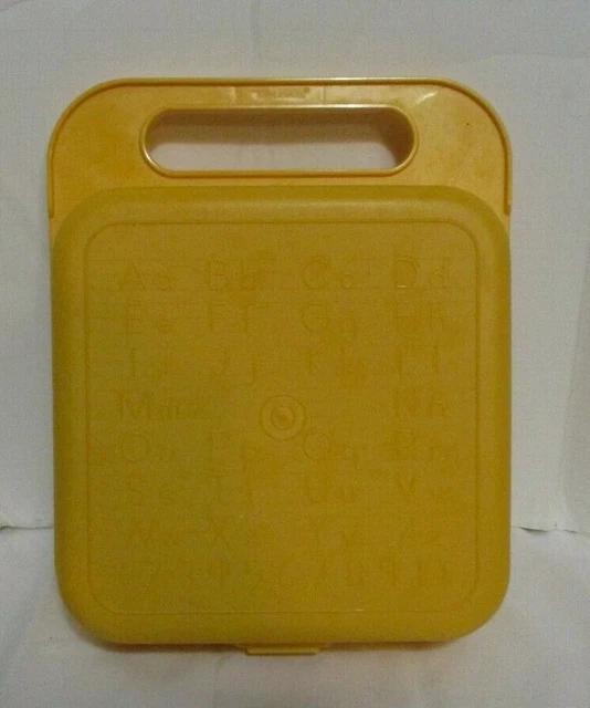 VINTAGE TUPPERWARE ALPHABET Stencil Case; Lunch Box Only; No Stencils