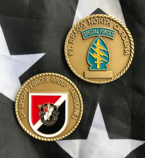 6TH SPECIAL FORCES Group Airborne SFG (ABN) Army Challenge Coin Fort