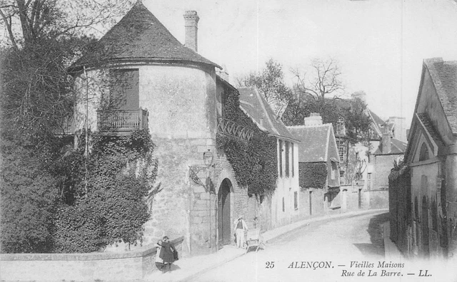 Cpa 61 Alencon Vieilles Maisons Rue De La Barre