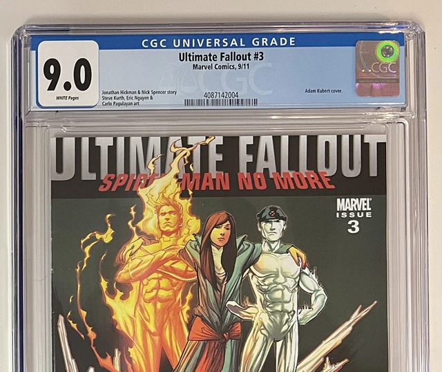 Ultimate Fallout 3 CGC 9.0 White Pages First Miles Morales Preview 2011 Marvel 2