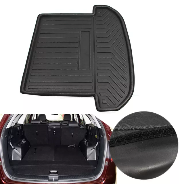 Black Rear Trunk Tray Cargo Boot Liner Mat For Kia Sorento 7 Seats 2015-2021 3