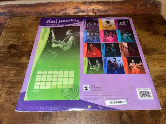 Official Jimi Hendrix 2006 Wall Calendar New Sealed Collectors Item Memorabilia 2