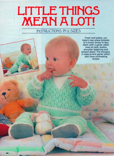 ~ Patrón de tejido de bebé laminado para saltadores y pantalones tirantes de encaje dulce ~