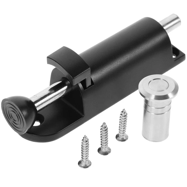 Spring-Loaded Fence Bolt Barn Bolt Door Window Latch Automatic