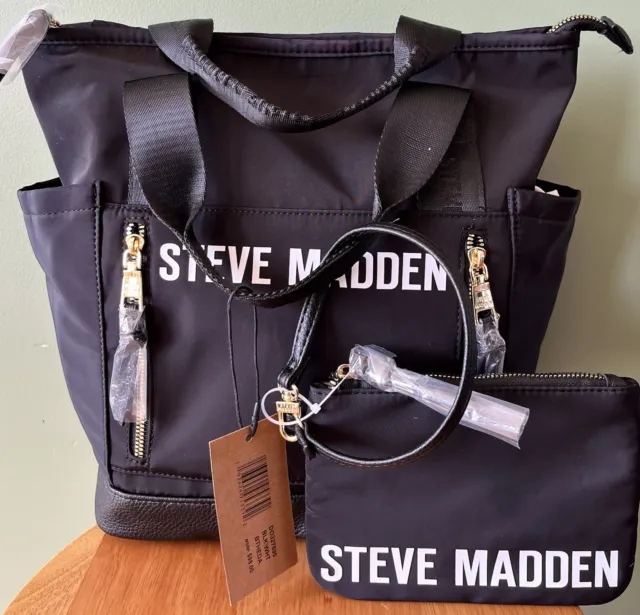 Steve Madden Theda Backpack Black/White One Size tote