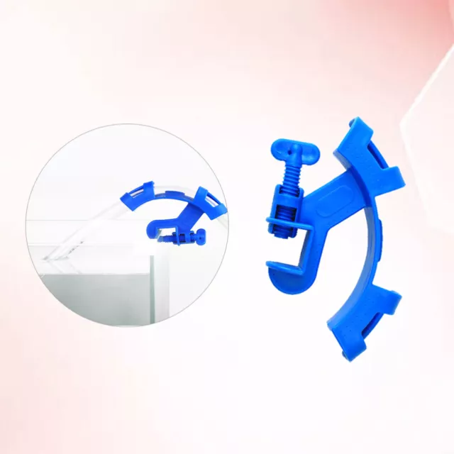 2 piezas accesorios para peces acuario tubería de agua clip abrazadera de tubería de agua sólidos