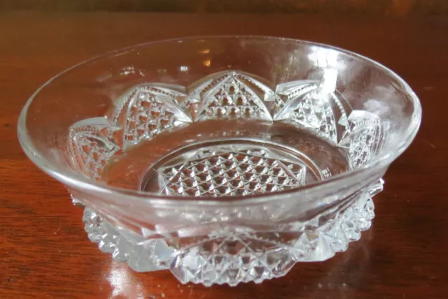 Duncan & Miller Button Archers EAPG Clear Berry/Sauce Bowl(s)