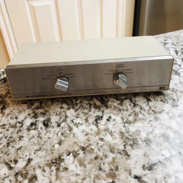 Archer Video Selector Switch 15-1265 Coaxial TV Cable Aux Radio Shack