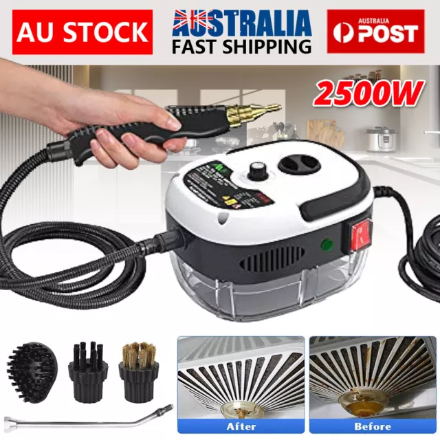 2500W Handheld Steam Cleaner High Pressure Heating Steamer for Kitchen Carpet AU