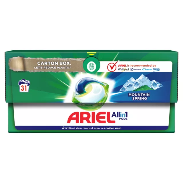 ARIEL TOUCH OF LENOR Laundry Capsules 26 Washing Machine Pods Box