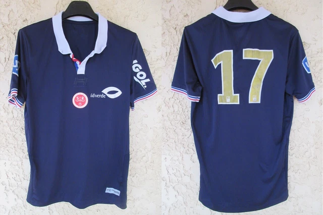 Maillot Du Stade De Reims Porté Et Signé Par D. Zorzetto - Saison 1984-1985 - Taille L - Puma - Occasion Bon état