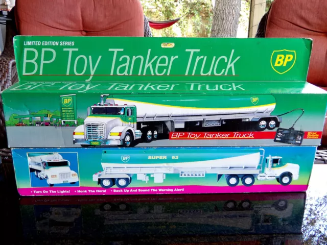 BP Limited Edition Toy Tanker Truck Wired Remote Control Edition 1992 & 1994 LOT