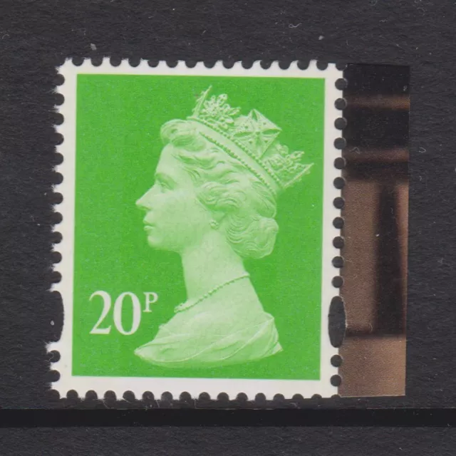 SG U3075 ex U3014 M12L GB MNH MACHIN DEFINITIVE 20p BRIGHT GREEN MPIL 2013 (DY6)