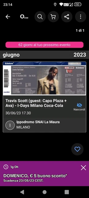 biglietti concerto travis scottt