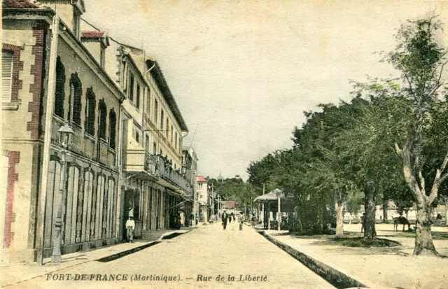 Carte Martinique FORT DE FRANCE Rue de la Liberté