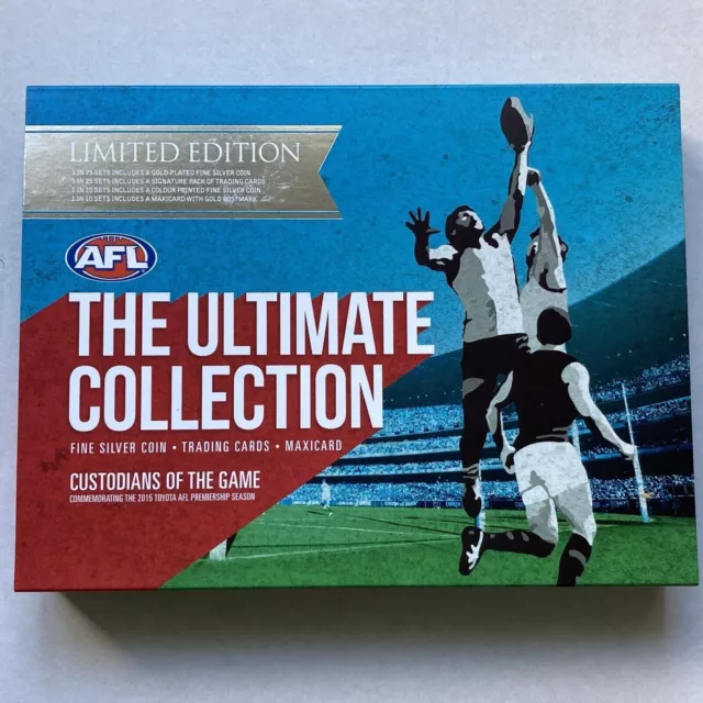 2015 AFL Ultimate Collection Fine Silver Coin Trading Cards Maxicard-UNOPENED