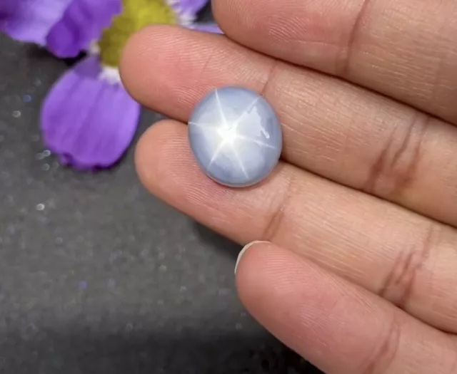 10+CT  Wonderful sharp line 100% Natural Blue star sapphire)