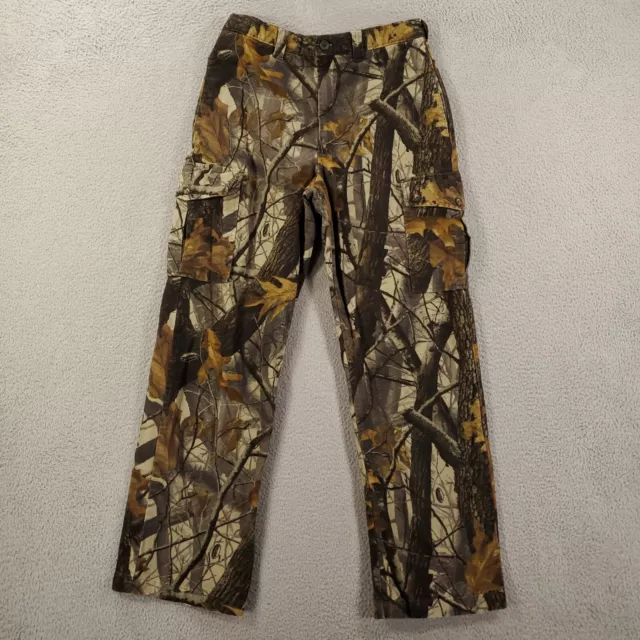 Woolrich Camo Pants Mens 30x31 Realtree Hardwoods Super Soft Cargo Flannel ish