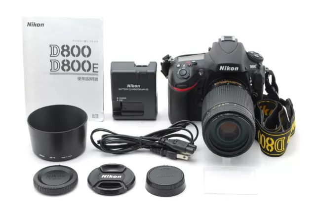 Mint Nikon D800 Digital SLR Camera w/ ED AF Nikkor 70-300mm f/4-5.6D from Japan