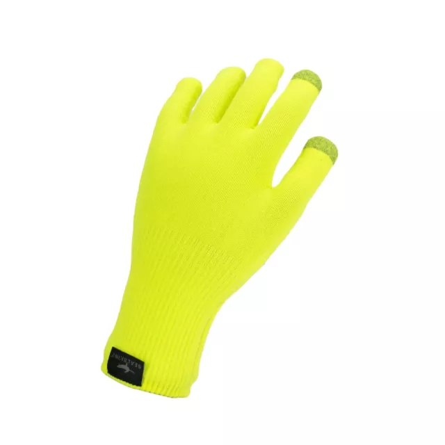SealSkinz Waterproof All Weather Ultra Grip Knitted Gloves - Neon Yellow
