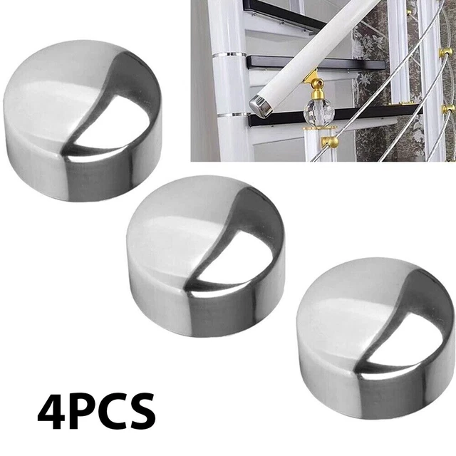Spina bracciolo in PVC resistente per corrimano scale set di 4 mm diametro 45 mm