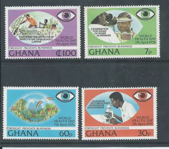 Ghana - 1976 World Health Day - Un-mounted Mint Set