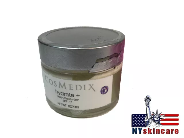 Cosmedix Hydrate + Daily Moisturizer SPF17 30ml(1oz) New Damage Cup